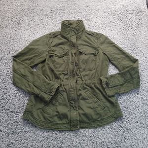 Abercrombie & Fitch Jacket Women Medium Green Military Safari Gorpcore Casual